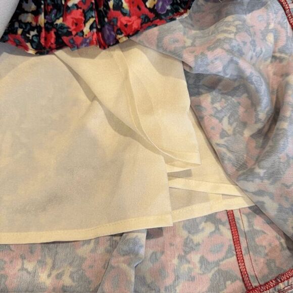 NEW! O.P.T. Cade Floral Wrap Dress One Pretty Thing Lined Puff Sleeve Size XS - Picture 8 of 13